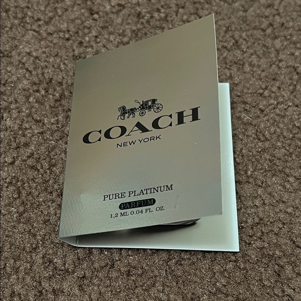 ❗️LAST 1❗️🤎5 For $25🤎 COACH PURE PLATINUM Men’s Fragrance Sample
